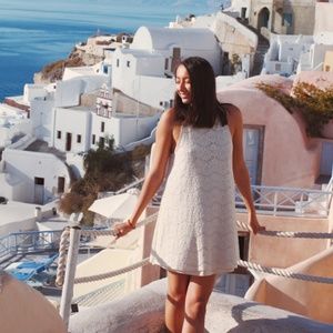 Audrey 3+1 Ivory Lace Shift Dress